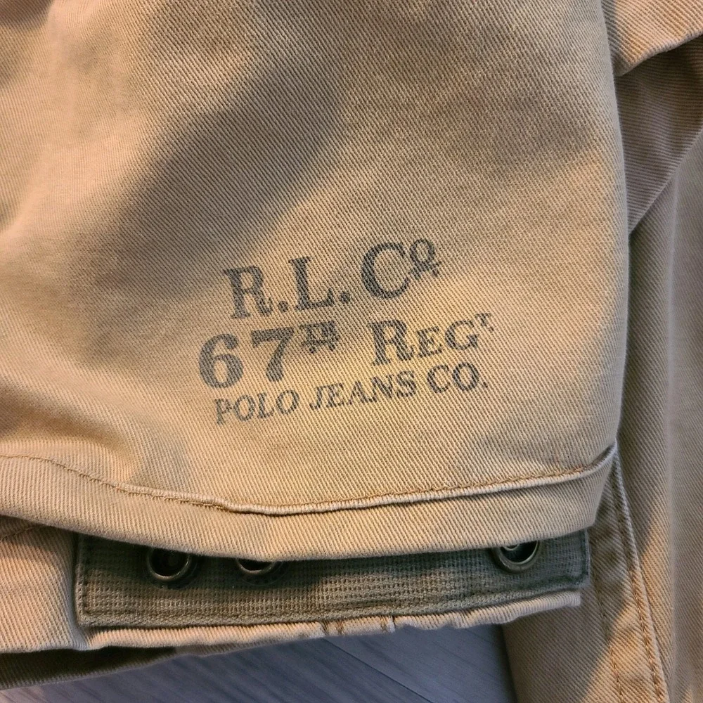 VTG Ralph Lauren Polo Jeans Men's 38x10 Authentic Military Trouser Cargo Shorts